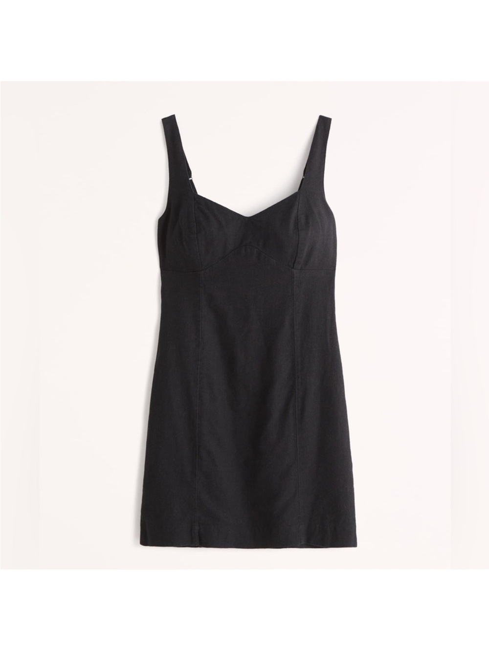 NWT Abercrombie & Fitch Corset Seamed Linen Blend Mini Dress - Picture 3 of 8